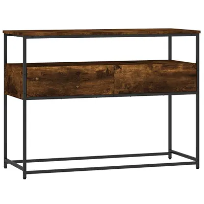 Zdjęcie produktu dla vidaXL Stolik konsola dąb wędzony 100x40x75 cm materiał drewnopochodny