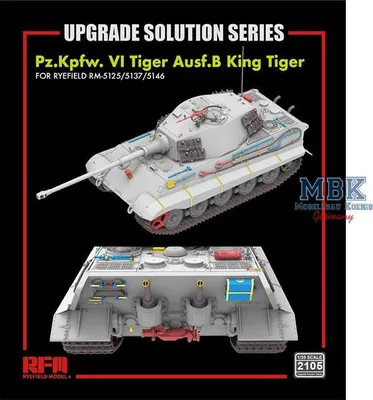 Produktbild von Ryefield Model RM-2105 - 1:35 Upgrade set for Kingtiger for RM5125/5137/5146 Neu