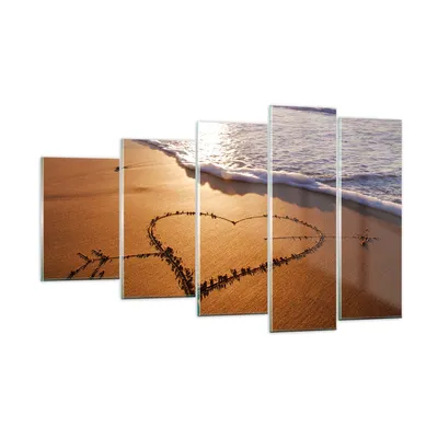 Produktbild von Bilder auf glas - Sommer Meer Sand Strand - 100x60cm - Glasbilder - Wandbilder - Kunstdruck - zum Aufhängen bereit - Wanddekoration aus Glas - Glas Bilder - Wandbild auf Glas - GEG100x60-3163