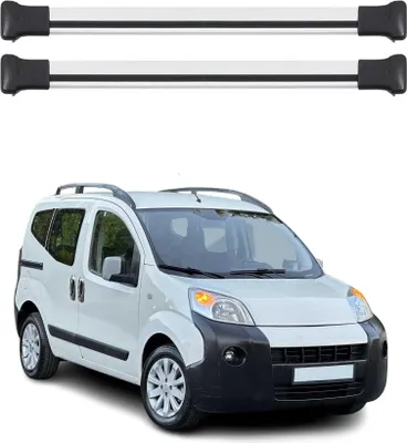 Image de Barres de toit transversales pour Citroen Nemo 2008-2016 Aluminium Gris