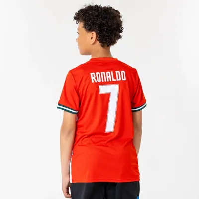 Image de Maillot domicile Portugal enfants Ronaldo - Taille 116 à 164 - Maillot de football pour enfants - Marchandise officielle des fans FPF