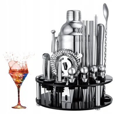 Produktbild von Professionelles Bar-Set 30 Teile Shaker 750ml Cocktail Zubehör