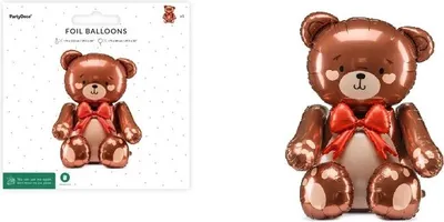 Produktbild von PartyDeco FB262, Spielzeugballon, Folie, Mehrfarbig, Abbildung, Universal, Tier