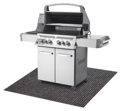 Image de Tapis de protection pour barbecue GIN 1206 pour la terrasse, extérieur - marron clair marron 120x150 cm