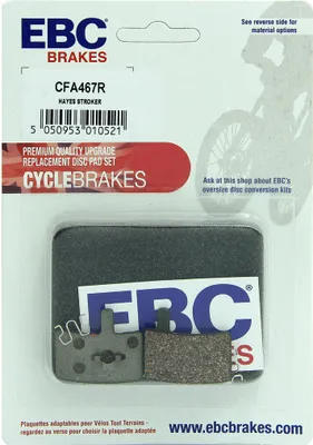 Image de CFA467R - Plaquettes de frein vélo (performance organique) EBC Brakes