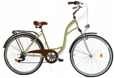 Zdjęcie produktu dla Rower Dallas City Alu 26" 7spd - krem z brązem