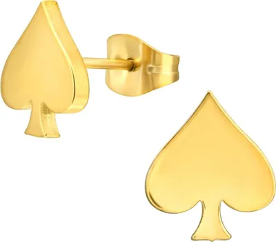 Produktbild von Ohrstecker 316L Chirurgenstahl Pik in verschiedenen Farben Farbe - Gold