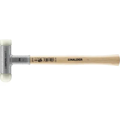 Image de Marteau à frapper doucement SUPERCRAFT 30 mm, tête biseautée, anti-rebond HALDER | 4030618312536