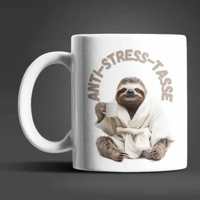 Produktbild von Faultier Anti Stress Keramik Kaffeetasse Teetasse Tasse Geschenke