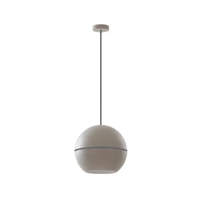 Produktbild von Lucande Hängeleuchte Calantha, grau, Aluminium, Ø 30 cm