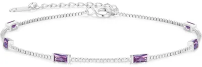 Image de Bracelet pour femme, en argent sterling 925 plaqué or, réglable, avec pendentifs en oxyde de zirconium