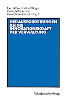 Obrázek produktu pro Herausforderungen an die Innovationskraft der Verwaltung