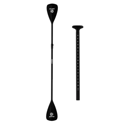 Obrázok produktu pre PEME Hydro SUP pádlo hliníkové 2 v 1, kajakové dvojité pádlo, nastaviteľné 165–205 cm, príslušenstvo pre Stand Up Paddle, pádlo pre nafukovacie člny, čierne, ľahké