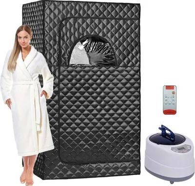 Immagine prodotto di Sauna a vapore portatile - Cabina a vapore - Tenda sauna - Cabine sauna - Con telecomando - Per tutto il corpo - Per la disintossicazione