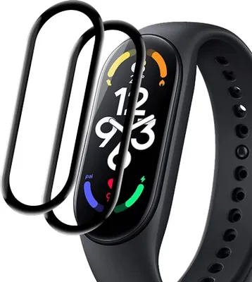 Immagine prodotto di 2X 3D Pellicola protettiva in vetro per Xiaomi Mi Band 7 Display curvo a schermo intero