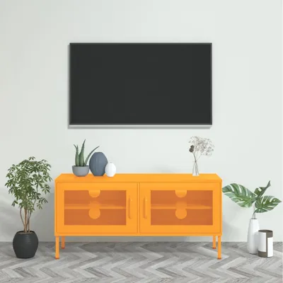 Produktbild von The Living Store TV-Schrank Senfgelb 105x35x50 cm Stahl