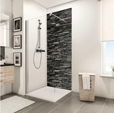 Produktbild von Duschrückwand SCHULTE DecoDesign Verblender anthrazit dunkel 210 x 100 cm D1901021 613 210
