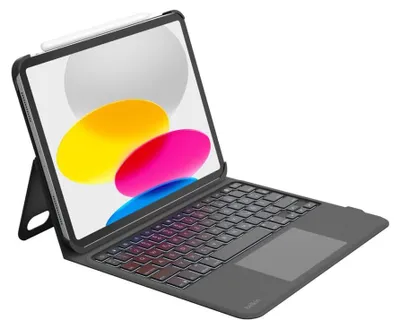 Obrázok produktu pre Belkin BBZ001de-V3, QWERTZ, Nemecký, Trackpad, Apple, iPad 10.9" (10 Gen), iPad 11" A16 11 Gen, Čierna