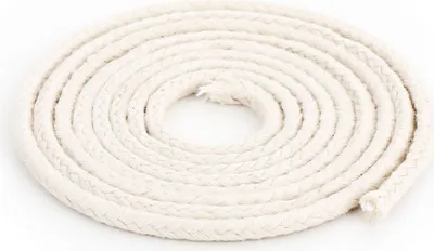 Produktbild von 5 meter Runddocht 100% reine Baumwolle 3,5mm dünn für Öllampe, Petroleumlampe