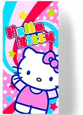 Produktbild von Hello Kitty Badetuch Strandtuch Kinder Strandlaken 75 x 150 cm Baumwolle