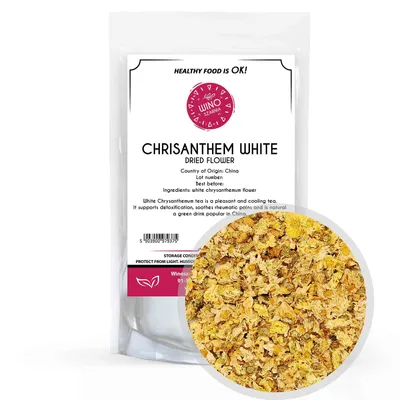 Obrázek produktu pro Bílá chryzantéma Květina - 20g Jedlé květiny