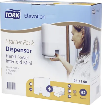 Image de Tork 952100 Papierhandtuchspender Blattpapier-Handtuchspender Weiß (952100)