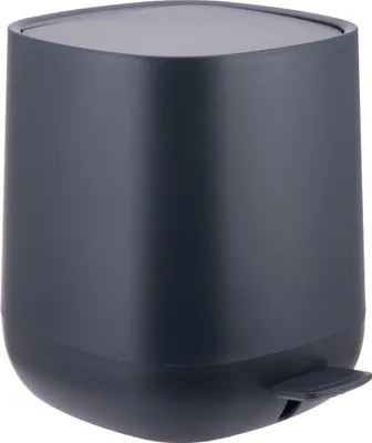 Obrázek produktu pro Relaxdays Odpadkový koš do koupelny, 5 l, koš na kosmetiku s funkcí Soft-Close, matný povrch, vyjímatelný vnitřní koš, koš s pedálem, tmavě šedý