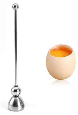 Eierknacker aus Edelstahl, 2 Stück, 28,5 cm – Eierschalenöffner