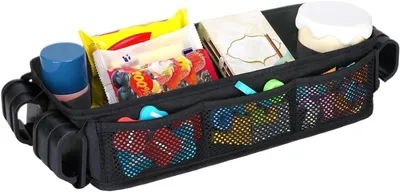 Productafbeelding van Kinderwagenorganizer van Oxford-stof met snackplaat