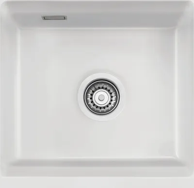 Produktbild von Flächenbündige Spüle KARA 51 F/o in POLAR mit Excenterbetätigung / ab Schrankbreite 50 cm / Einbauspüle