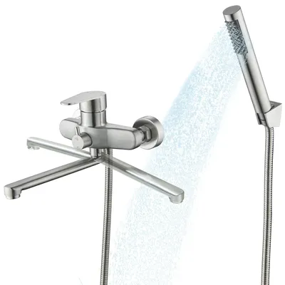 Immagine prodotto di Rubinetto per vasca da bagno con doccetta manuale e bocchetta girevole