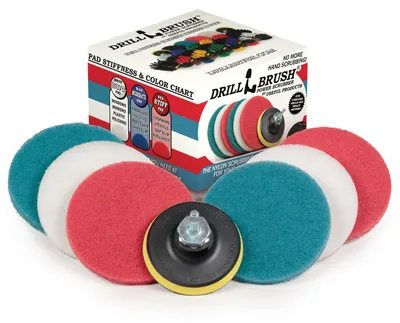 Productafbeelding van Multifunctionele schuursponsjes – set van 6 – reinigingspads – reiniger voor badkamers – autodetailing
