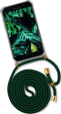 Produktbild von TWIST-Case + TWIST-Cord für Samsung Galaxy A5 (2017), Farbe:Deepest Jungle (Gold)
