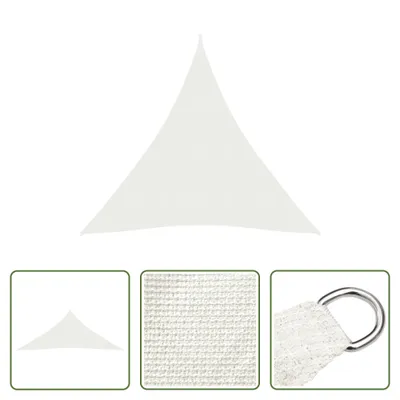 Produktbild von The Living Store Sonnensegel 160 g/m² Weiß 3x4x4 m HDPE