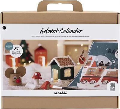 Immagine prodotto di Set di artigianato per il calendario dell'Avvento con 24 piccoli lavoretti per bambini