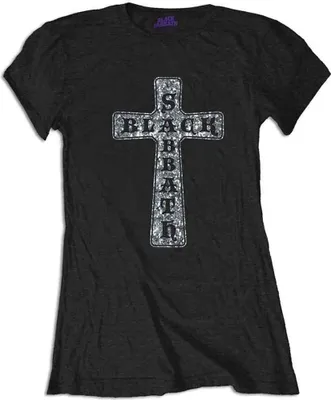 Produktbild von Black Sabbath Cross Black XL Damen T-Shirt