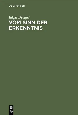 Produktbild von Vom Sinn der Erkenntnis