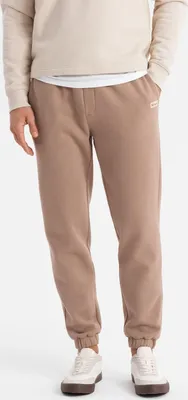 Zdjęcie produktu dla Ombre Clothing Męskie spodnie dresowe Awour beżowe XL/XXL