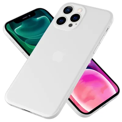 Obrázek produktu pro NALIA Extrémně tenké pevné pouzdro pro iPhone 13 Pro, průhledné, 0,3 mm, bílé