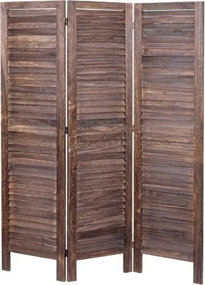 Productafbeelding van Scheidingswand voor binnen - Bruin Shabby Look 170x120cm