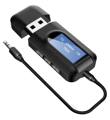 Productafbeelding van USB Bluetooth adapter audio, 2-in-1 Bluetooth 5.0 zenderontvanger