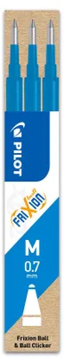 Produktbild von PILOT Ersatzmine FriXion Ball/Clicker 0.7 - 3er Set Tintenrollerminen, Skyblue
