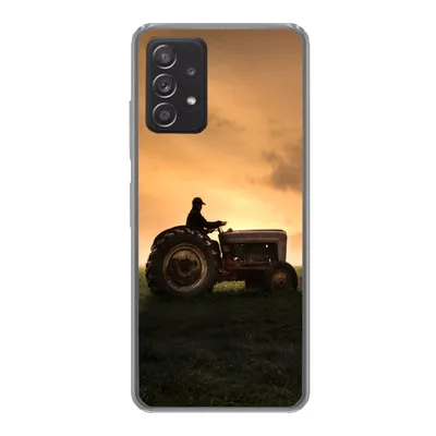 Produktbild von MuchoWow® Handyhülle Schutzhülle Hülle für Samsung galaxy a73 Traktor - Landwirt - Nebel Silikon Softcase Handy Hülle - Handyhülle