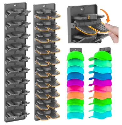 Cap-Organizer Set 2er-Pack Wandhalter für 20 Mützen schwarz