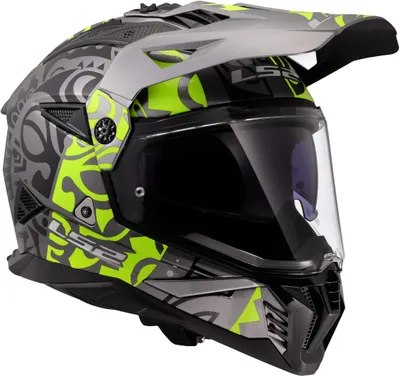 Produktbild von Enduro Helm LS2 MX702 PIONEER II Rangi Hi-Viz Gelb Glänzend größe M