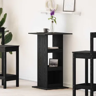 Image de Table de bar moderne en bois avec 3 étagères