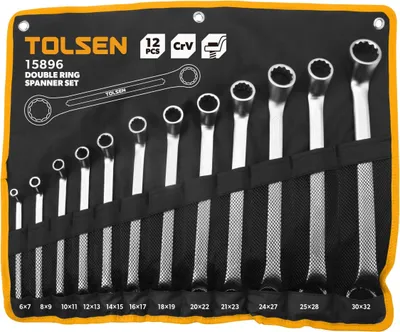 Produktbild von Tolsen Doppelseitiger Ringschlüsselsatz 12-teilig - Maxami