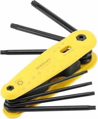 Image de Jeu De Clés Mâles Torx Tamper Stanley Résistance Et Sécurité Pour Vis Torx De Sécurité. - Stanley