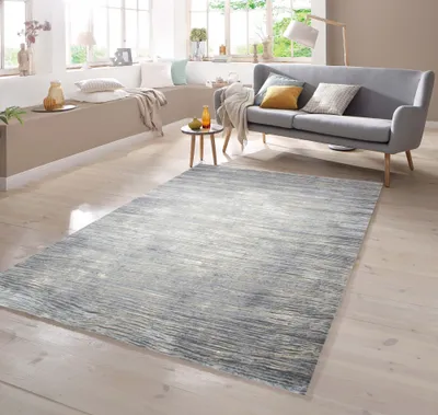 Produktbild von Designer Teppich Meliert in Grau Beige Größe - 120 x 170 cm
