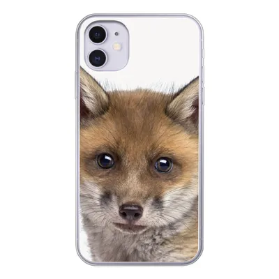 Produktbild von MuchoWow® Handyhülle Schutzhülle Hülle für iPhone 11 Fuchs - Tiere - Jungtier - Jungen - Mädchen - Kind Silikon Softcase Handy Hülle - Handytasche